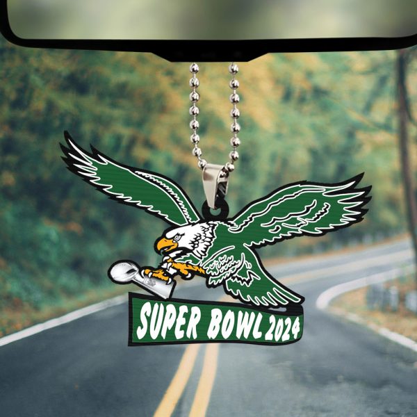 Philadelphia Eagles Custom Shape 2-sided Acrylic Car Ornament – TANTN 11226