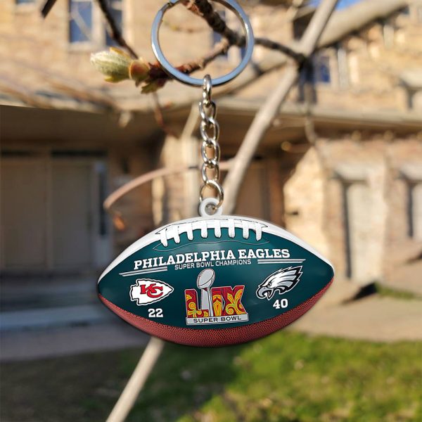 Philadelphia Eagles Custom Shape 2-sided Keychain - MAITM 10128