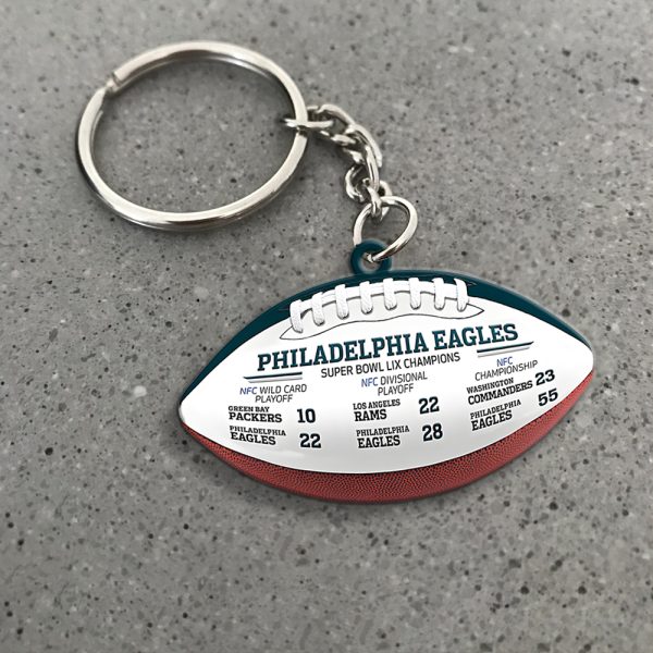Philadelphia Eagles Custom Shape 2-sided Keychain - MAITM 10128