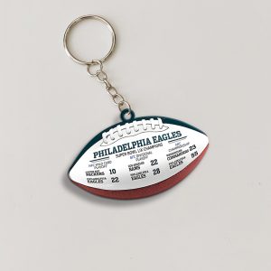 Philadelphia Eagles Custom Shape 2-sided Keychain - MAITM 10128