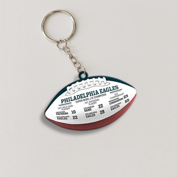 Philadelphia Eagles Custom Shape 2-sided Keychain - MAITM 10128
