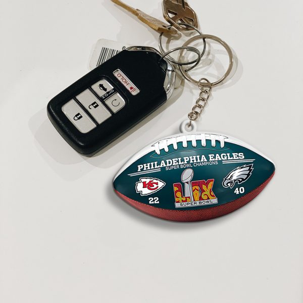 Philadelphia Eagles Custom Shape 2-sided Keychain - MAITM 10128