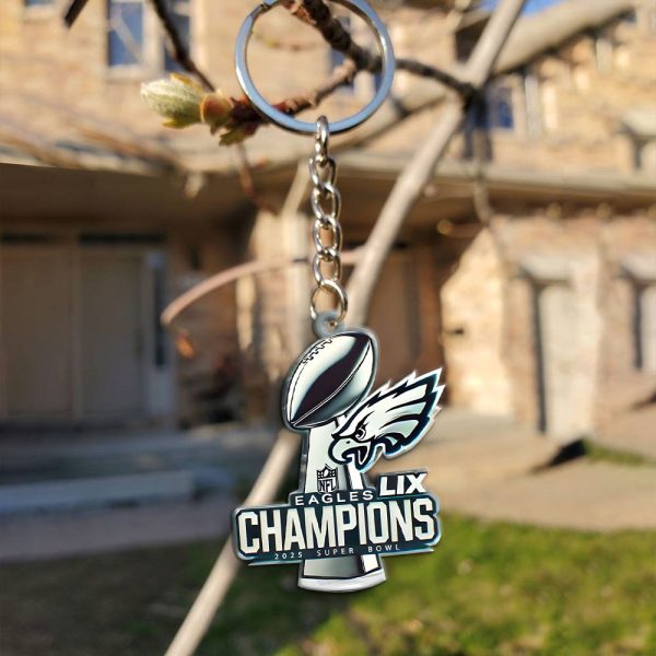 Philadelphia Eagles Custom Shape 1-sided Keychain - MAITM 10090