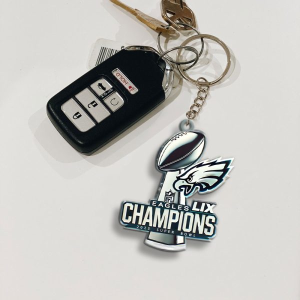 Philadelphia Eagles Custom Shape 1-sided Keychain - MAITM 10090