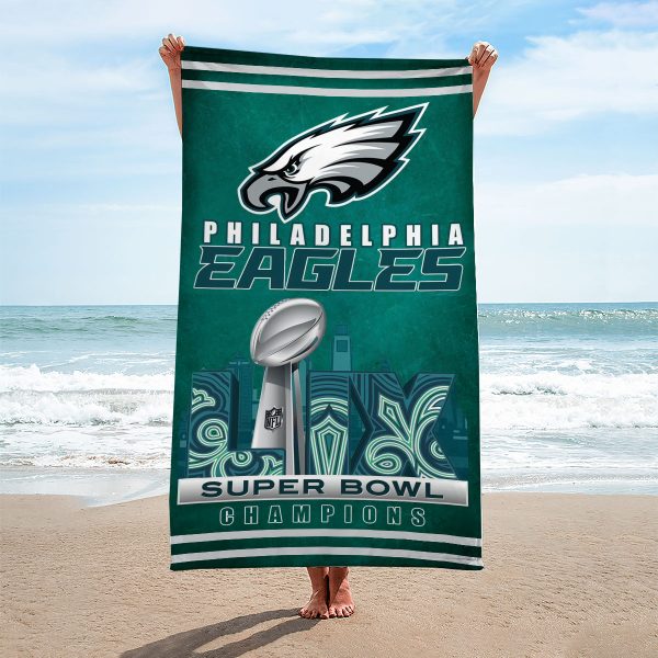 Philadelphia Eagles Rectangle Beach Towel - MAITM 10136