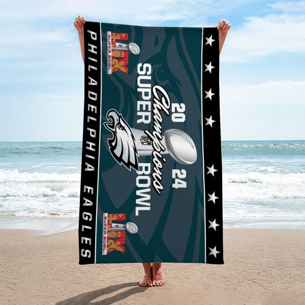 Philadelphia Eagles Rectangle Beach Towel - MAITM 10175