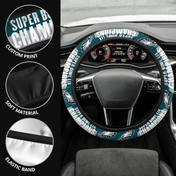 Philadelphia Eagles Steering Wheel Cover - TANTN 11286