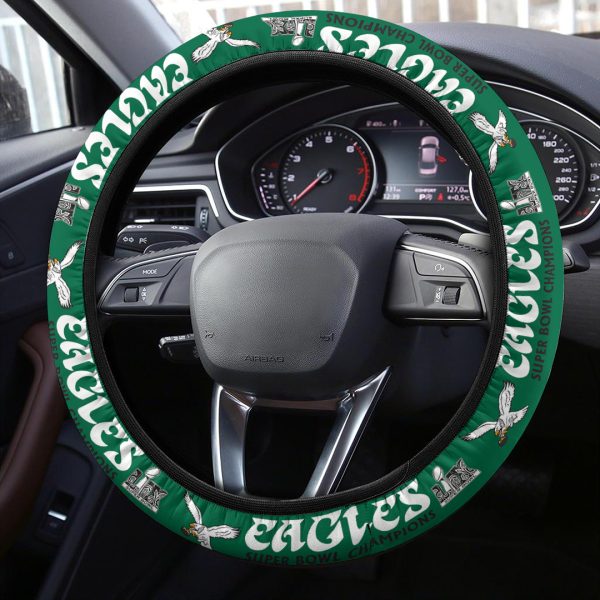 Philadelphia Eagles Steering Wheel Cover - TANTN 11288