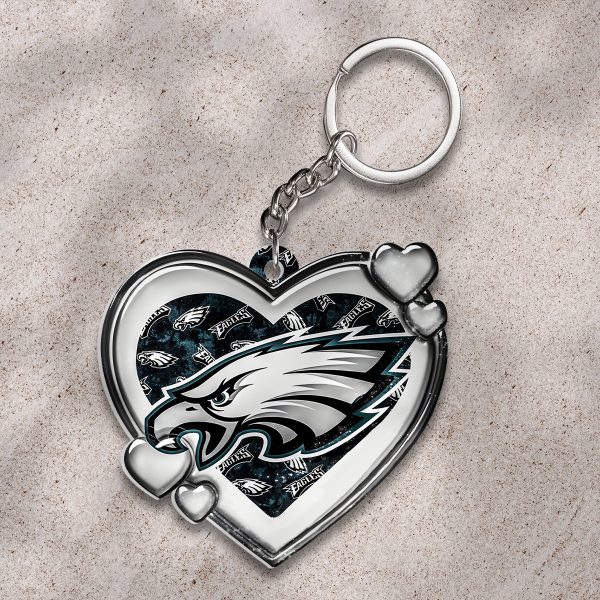 Philadelphia Eagles Custom Shape 1-sided Keychain - HOATT 9265