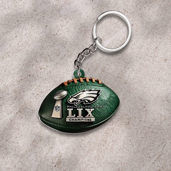 Philadelphia Eagles Custom Shape 2-sided Keychain - HOATT 8965