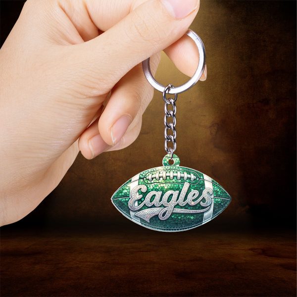 Philadelphia Eagles Custom Shape 2-sided Keychain - HOATT 9018.1