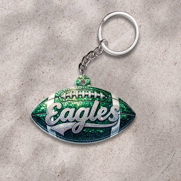 Philadelphia Eagles Custom Shape 2-sided Keychain - HOATT 9018.1