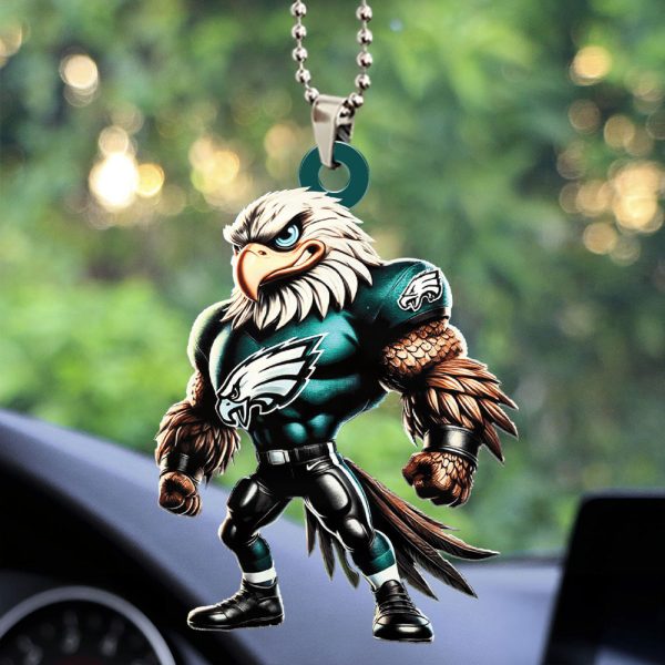 Philadelphia Eagles Custom Shape 2-sided Acrylic Car Ornament – HOATT 9065