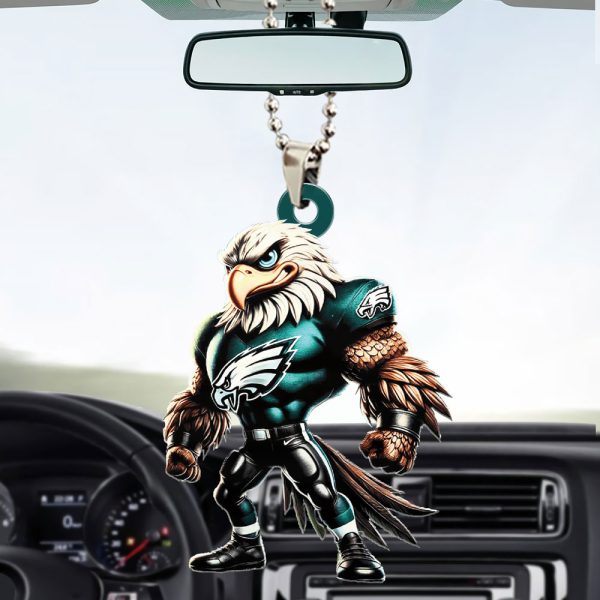 Philadelphia Eagles Custom Shape 2-sided Acrylic Car Ornament – HOATT 9065