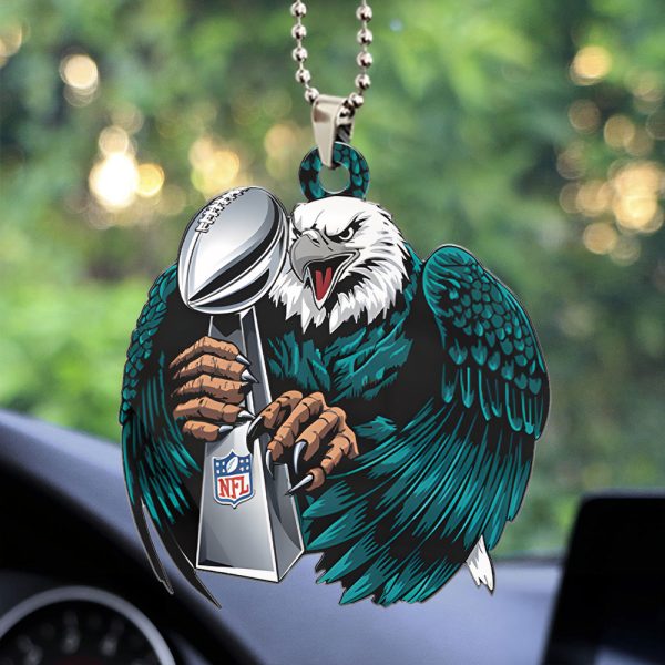 Philadelphia Eagles Custom Shape 2-sided Acrylic Car Ornament – HOATT 9129
