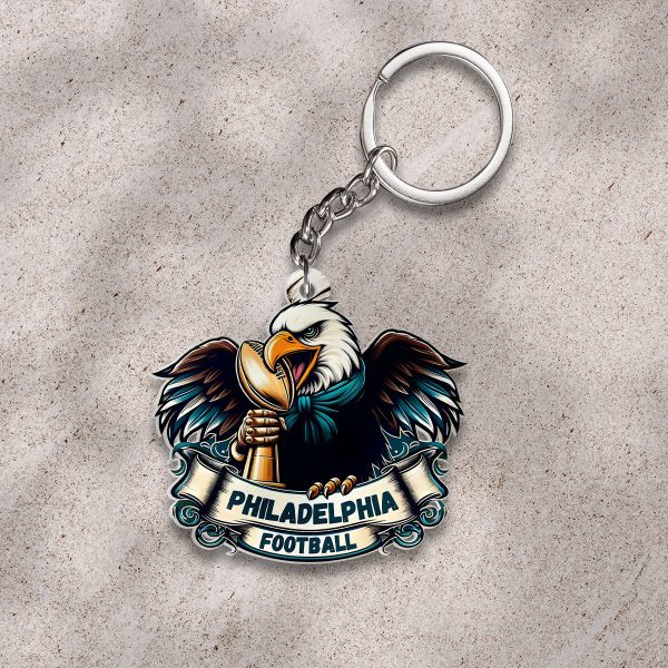 Philadelphia Eagles Custom Shape 2-sided Keychain - HOATT 8944