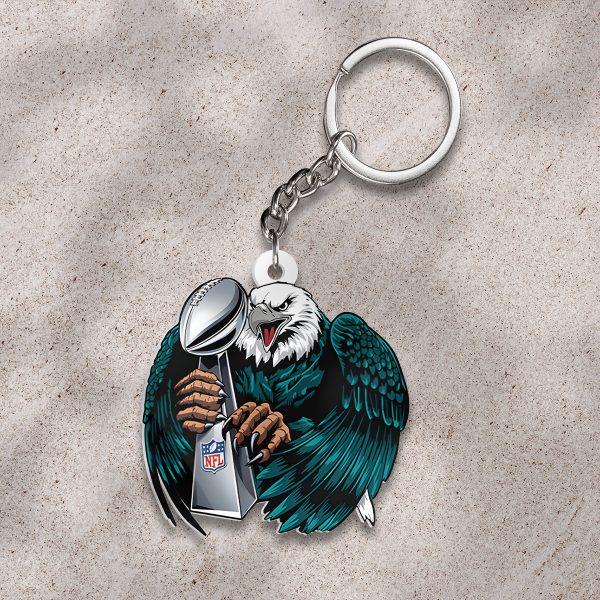 Philadelphia Eagles Custom Shape 2-sided Keychain - HOATT 8999