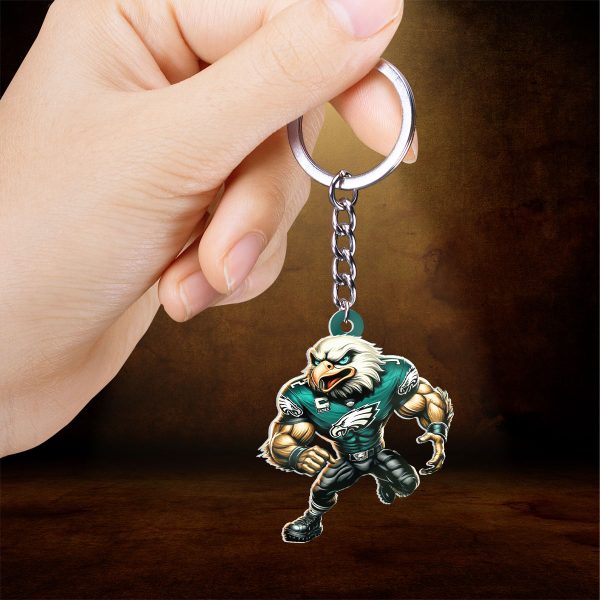 Philadelphia Eagles Custom Shape 2-sided Keychain - HOATT 9066