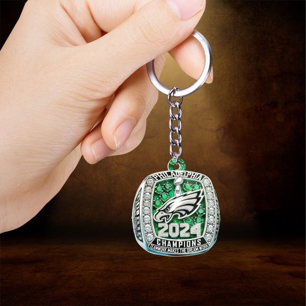Philadelphia Eagles Custom Shape 2-sided Keychain - HOATT 9099