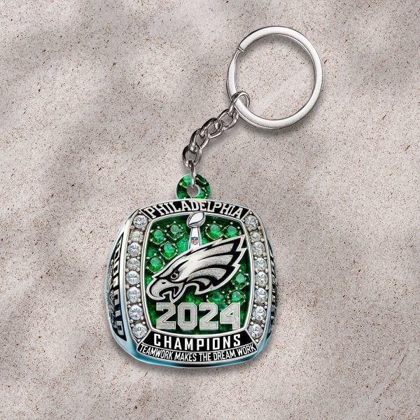 Philadelphia Eagles Custom Shape 2-sided Keychain - HOATT 9099