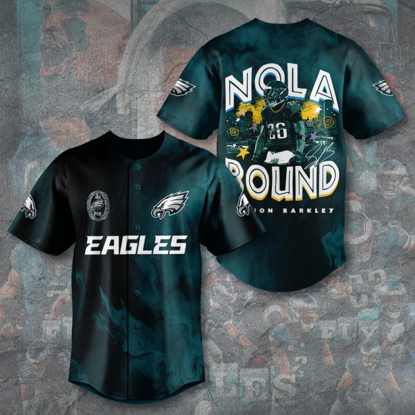 Philadelphia Eagles Baseball Jersey - TANTN 11344