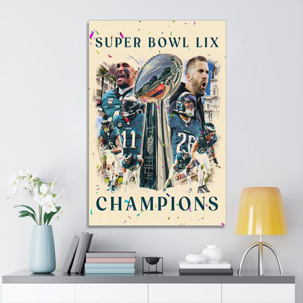 Philadelphia Eagles Rectangle Canvas With Inner Frame - HOATT 9094