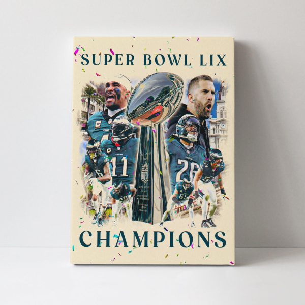 Philadelphia Eagles Rectangle Canvas With Inner Frame - HOATT 9094
