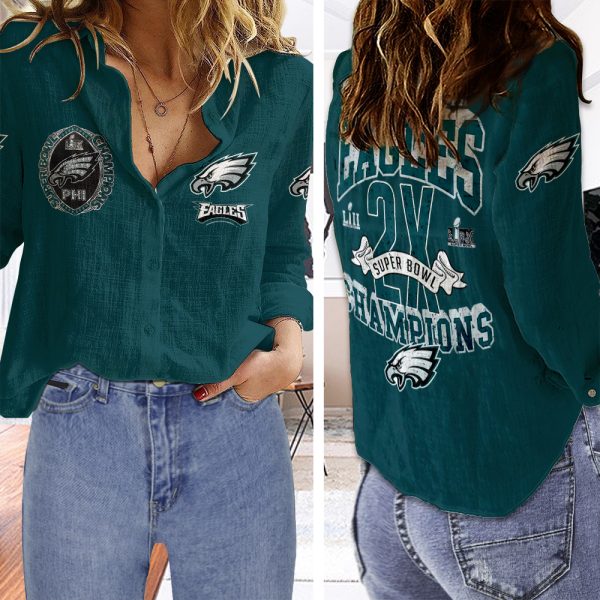 Philadelphia Eagles 3D Linen Shirt - HOATT 9151