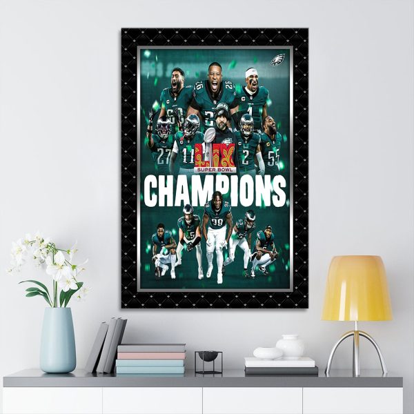 Philadelphia Eagles Rectangle Canvas With Inner Frame - HOATT 9141