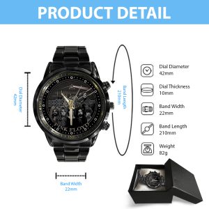Pink Floyd Black Stainless Steel Watch - MAITM 10252