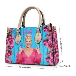 P!NK Leather HandBag - VANDH 4326