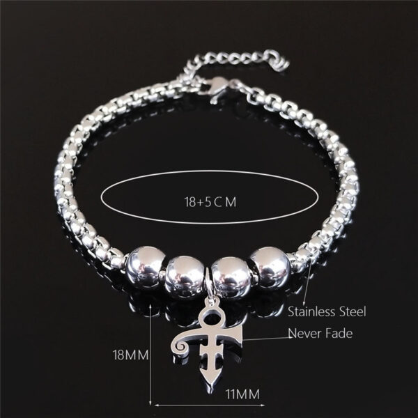 Prince Love Symbol Stainless Steel Bracelet - MAITM DROP084