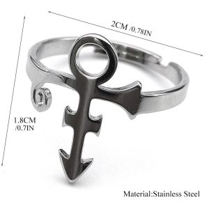 Prince Love Symbol Stainless Steel Ring - MAITM DROP055