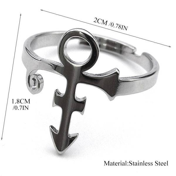 Prince Love Symbol Stainless Steel Ring - MAITM DROP055