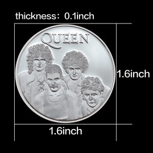Queen Band 1Pc Silver Plated Commemorative Coin - MAITM DROP070