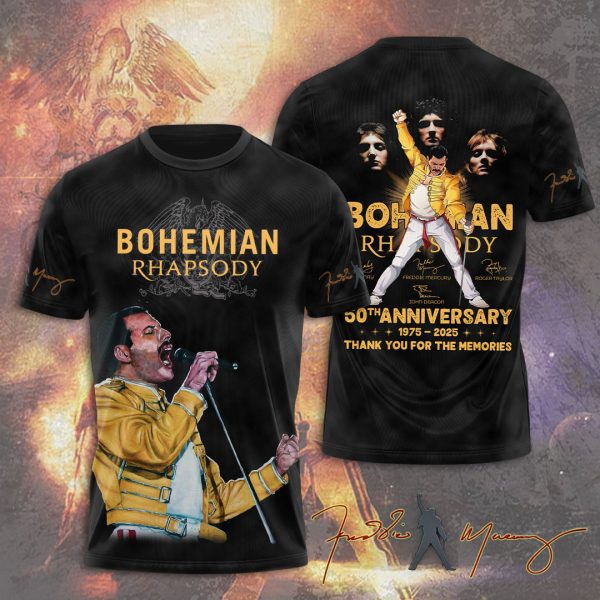 Queen Band x Freddie Mercury 3D Apparel - MAITM 10109