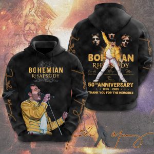 Queen Band x Freddie Mercury 3D Apparel - MAITM 10109