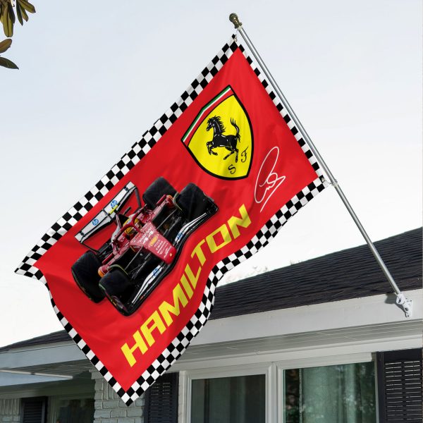 Scuderia Ferrari x Lewis Hamilton 3D House Flag - HOATT 9287