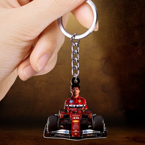 Scuderia Ferrari x Charles Leclerc Custom Shape 2-sided Keychain – HOATT 9140