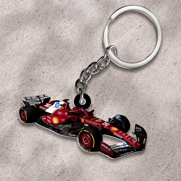 Scuderia Ferrari x Charles Leclerc Custom Shape 2-sided Keychain – HOATT 9153
