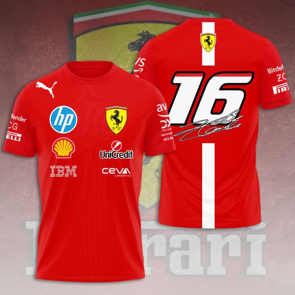 Scuderia Ferrari x Charles Leclerc 3D Apparel – HOATT 9440