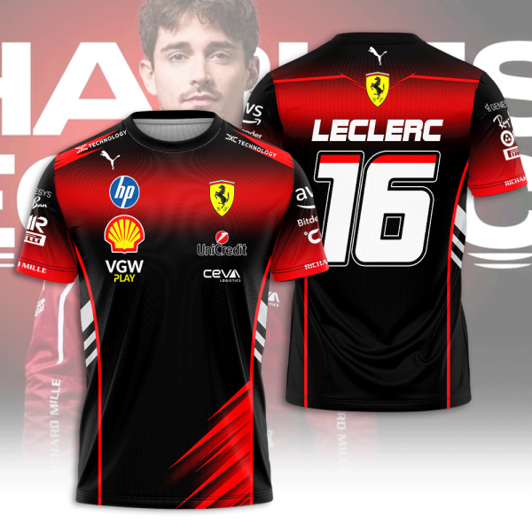 Scuderia Ferrari x Charles Leclerc 3D Apparel – ANHNV 9324