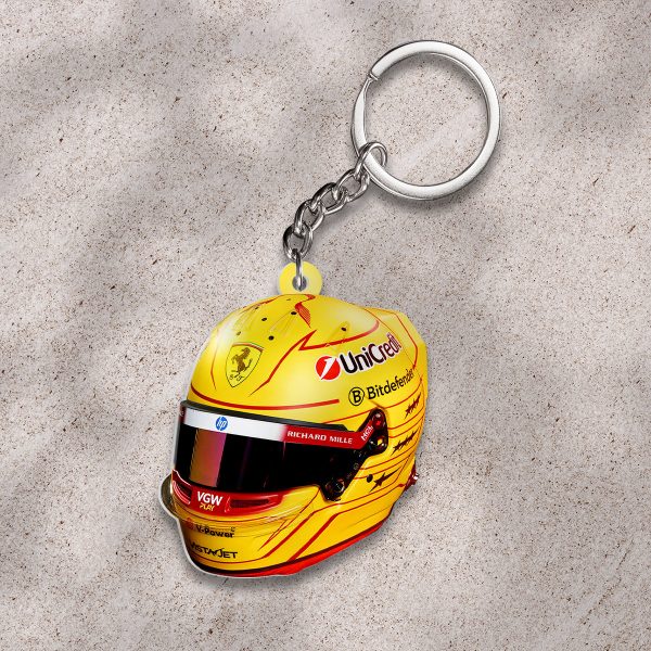Scuderia Ferrari x Lewis Hamilton Custom Shape 2-sided Keychain – HOATT 9146