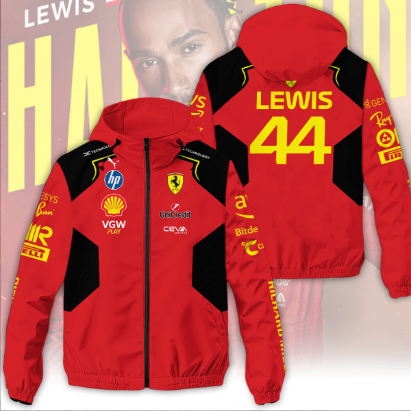 Scuderia Ferrari x Lewis Hamilton 3D Windbreaker Jacket - ANHNV 6232