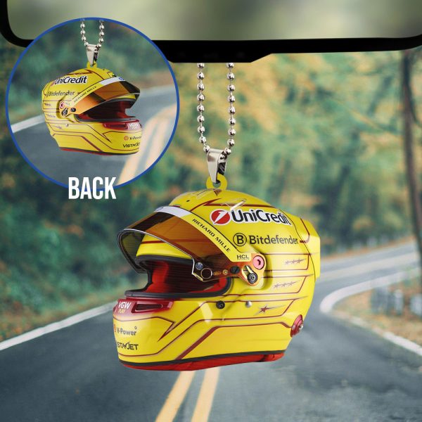 Scuderia Ferrari x Lewis Hamilton Custom Shape 2-sided Acrylic Car Ornament – TANTN 11420