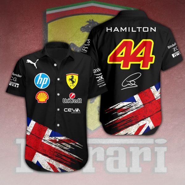 Scuderia Ferrari x Lewis Hamilton Short Sleeve Dress Shirt – HOATT 8770.1