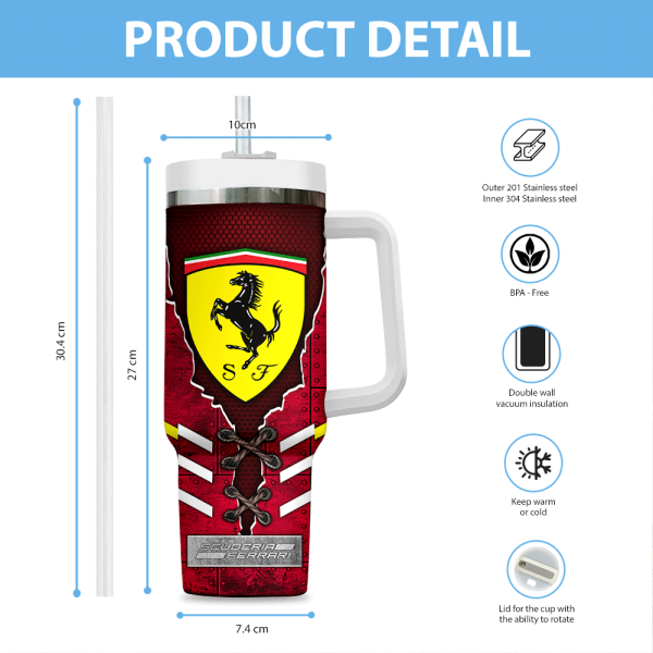 Scuderia Ferrari x Lewis Hamilton 40oz Stanley Tumbler - ANHNV 6171