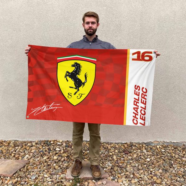 Scuderia Ferrari x Charles Leclerc 3D House Flag - HOATT 9284