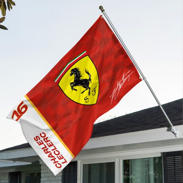 Scuderia Ferrari x Charles Leclerc 3D House Flag - HOATT 9284