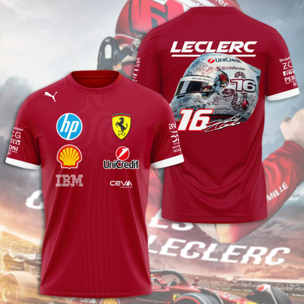 Scuderia Ferrari x Charles Leclerc 3D Apparel – HOATT 9557